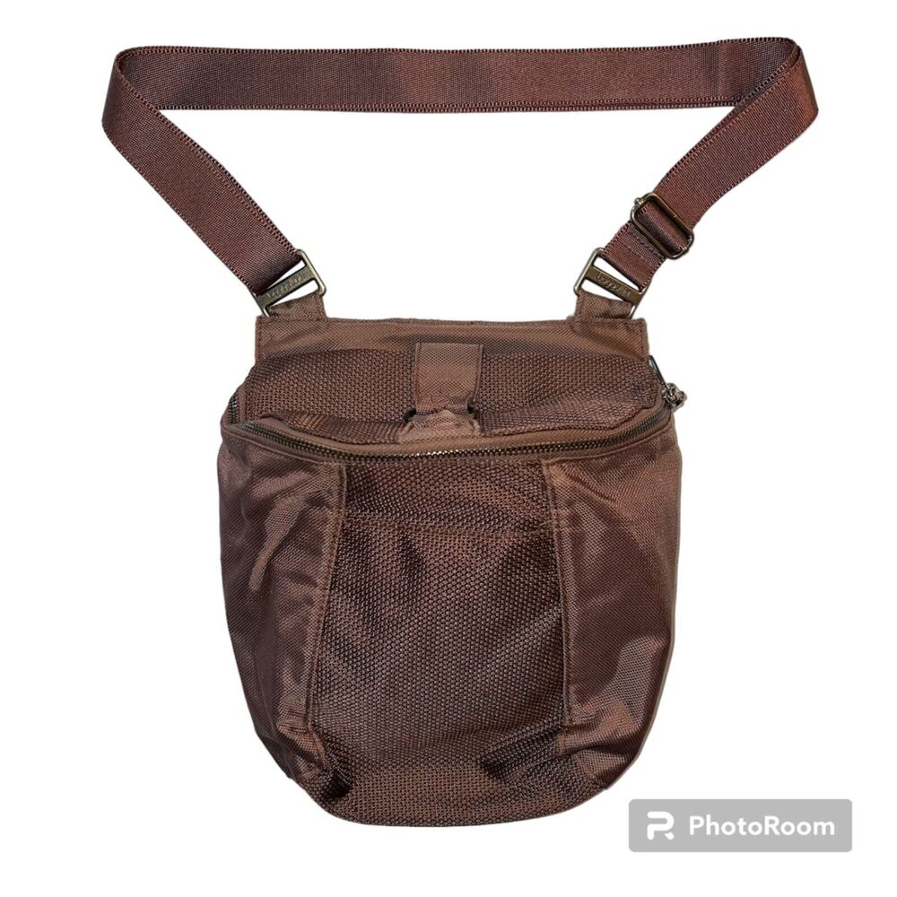 Baggallini Womens Crossbody Satchel Purse Handbag Shoulder Bag Brown Orange